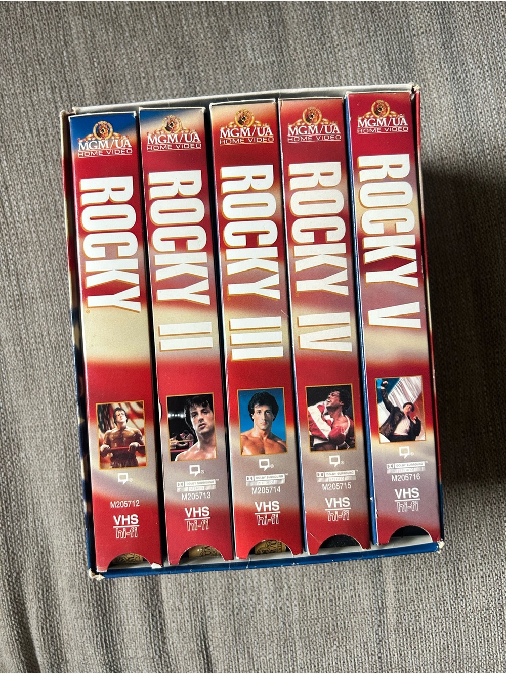 Rocky Movies VHS Commemorative 20th Anniversary Box Set from 1995